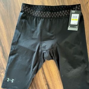 Black Size Medium Mens Under Armour Compression Shorts